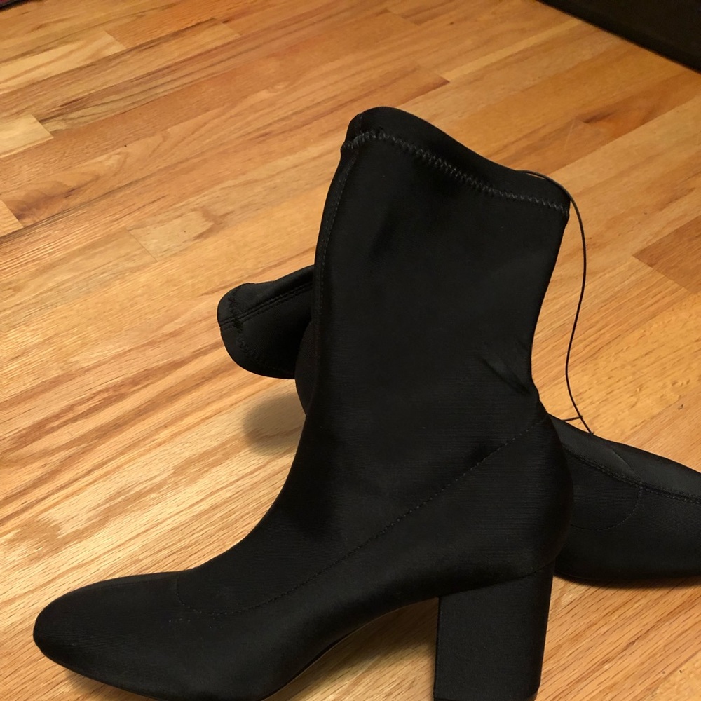 H&M black spandex boots.